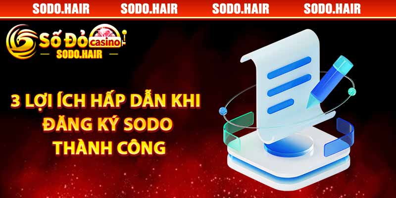 3 Lợi Ích Hấp Dẫn Khi Đăng Ký SODO Thành Công